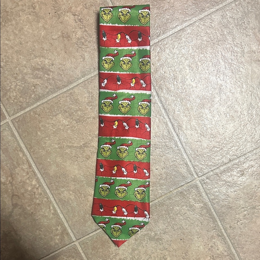 Dr. Seuss Green and Red Tie